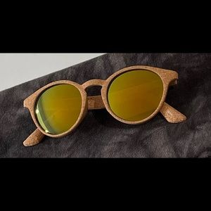 Cork Coated Round Sunglasses